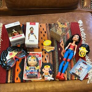 Funko Wonder Woman Collectible Set with Red, Blue, and Yellow Accents